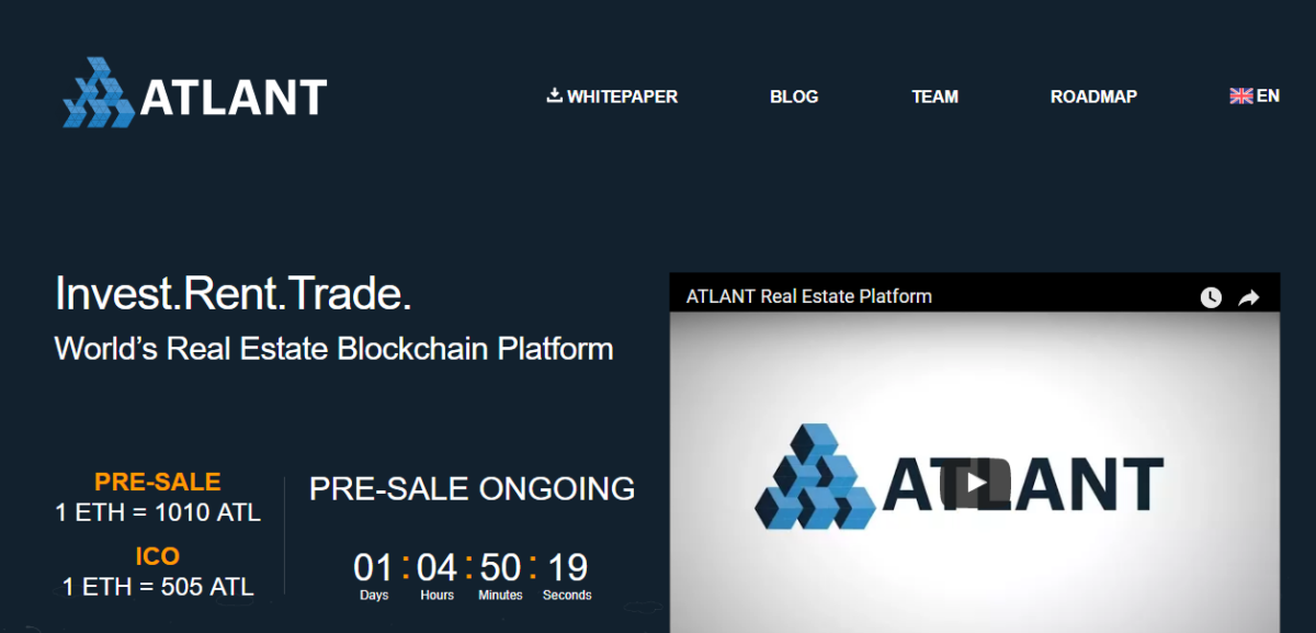 atlant real estate cryptocurrency