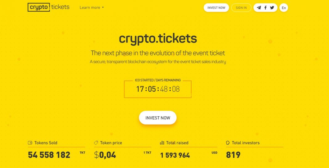 tickets cryptocurrency