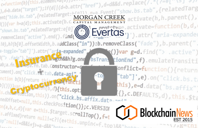 evertas, morgan creek, vc, round, seed, equity, insurance, cryptocurrency, digital assets, cryptoassets,