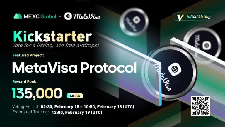 $MESA on MEXC Kickstarter – Users can Vote to Win 135,000 MetaVisa Protocol (MESA )Airdrops